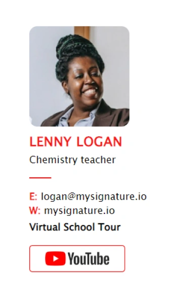 Email signature templates for a high school teacher
