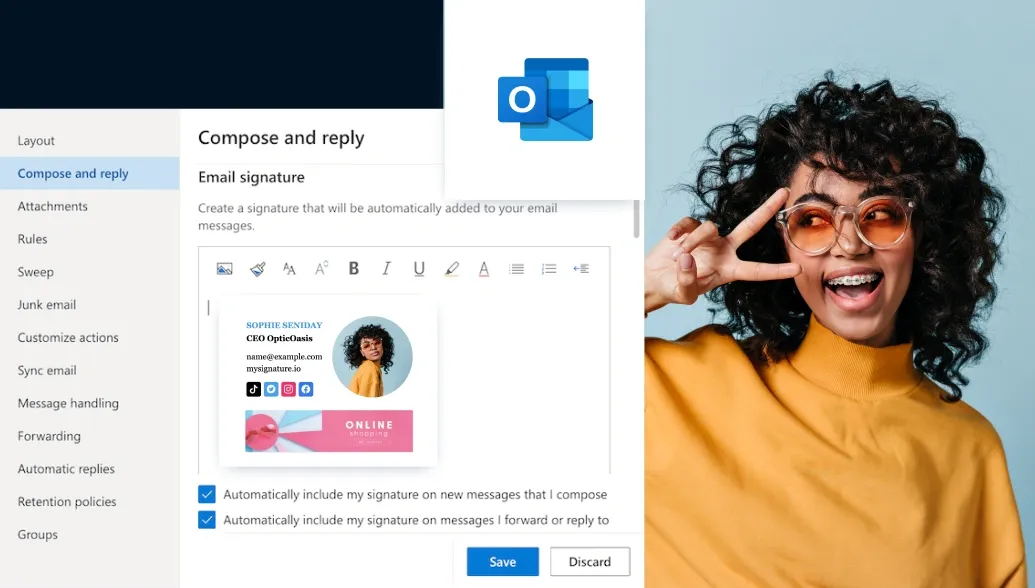 How to Add Images and Hyperlinks to an Existing Signature in Outlook