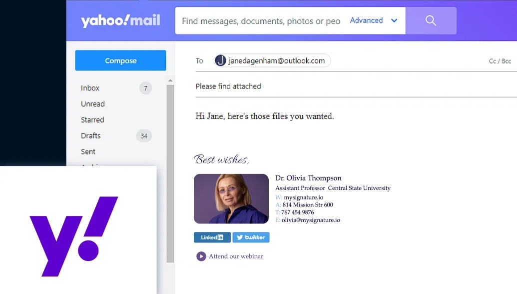 How to Add or Change an Email Signature in Yahoo Mail