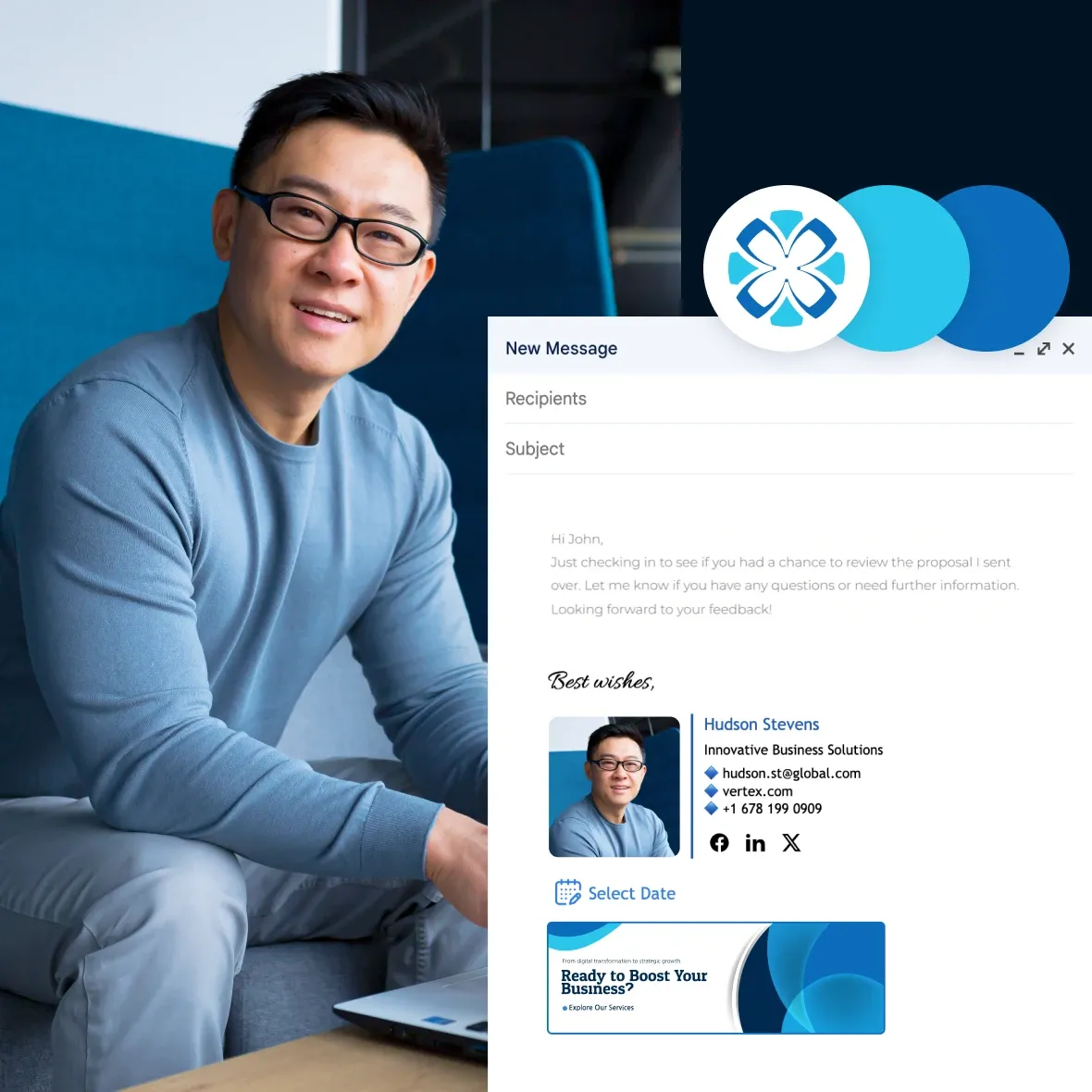 mysignature email signature generator hero image
