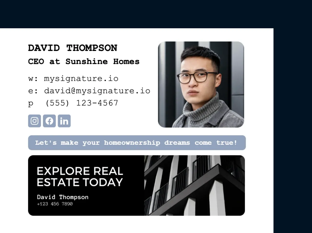 Create a CEO email signature with ease