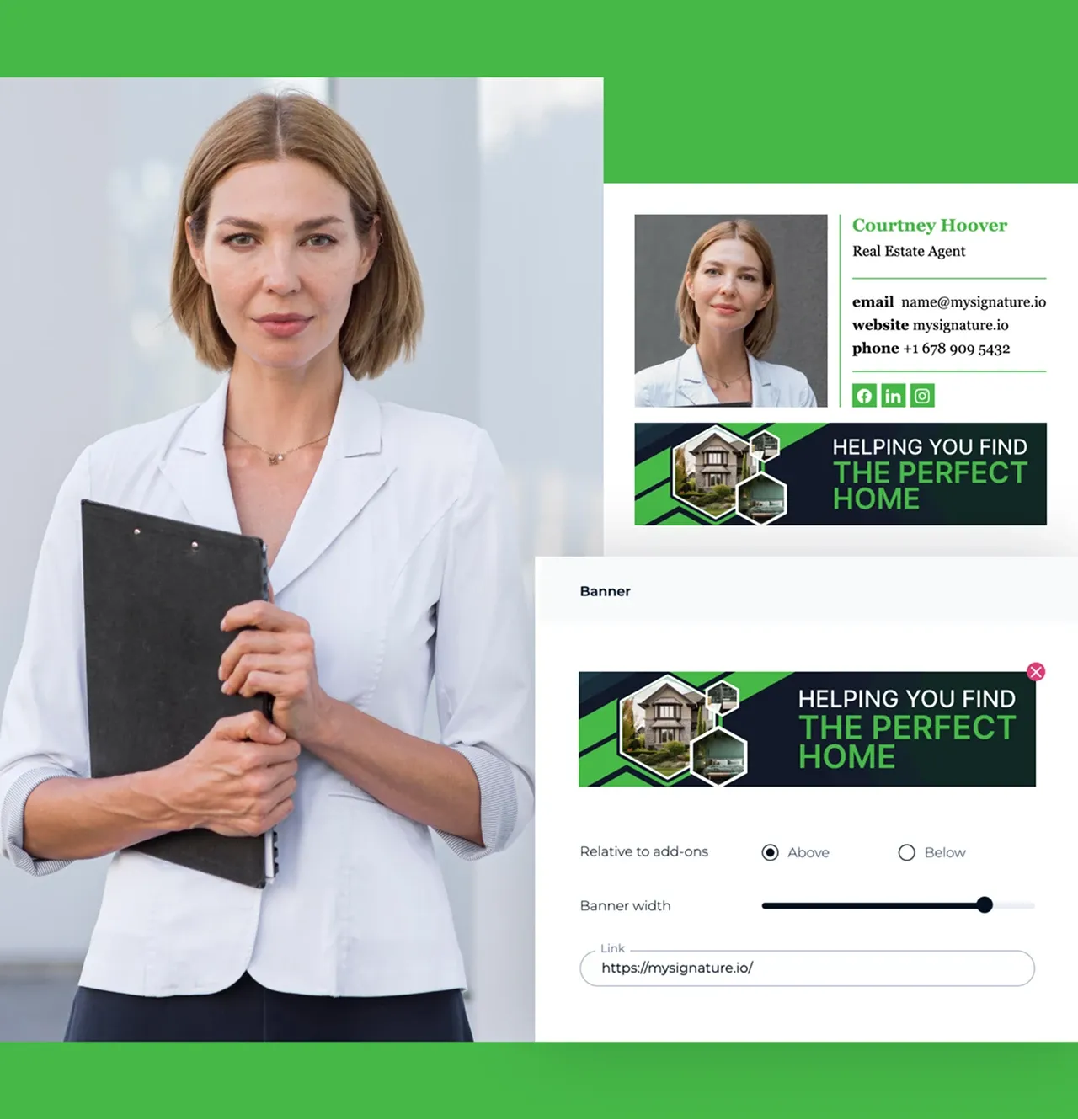 Tips for creating a Real Estate email signature banner