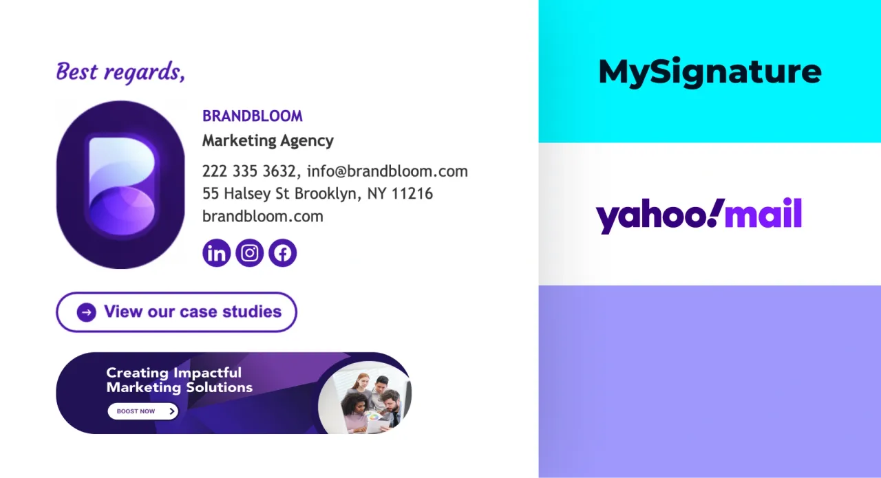 Create and set up a new email signature in minutes