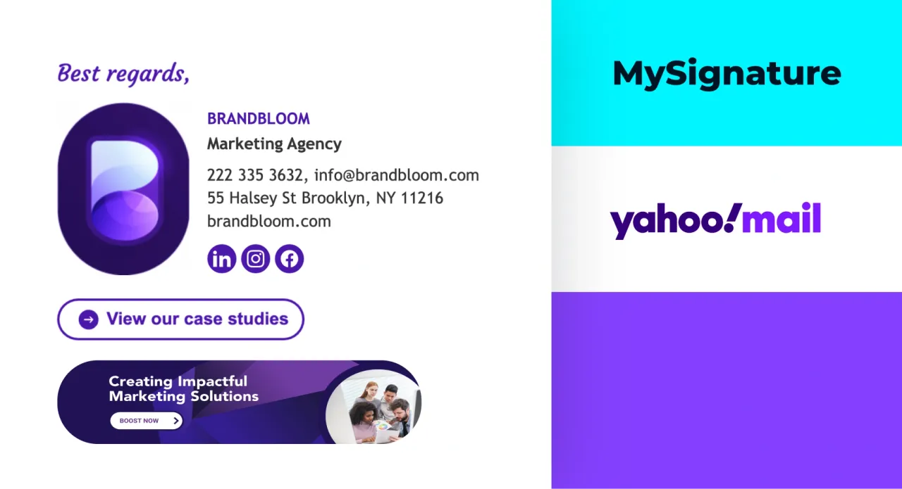 Create and set up a new email signature in minutes