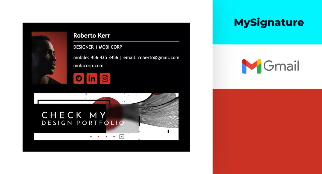Create and set up a new email signature in minutes