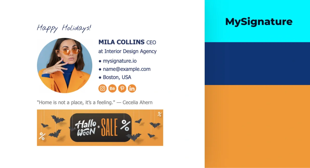 Create and set up a new email signature in minutes