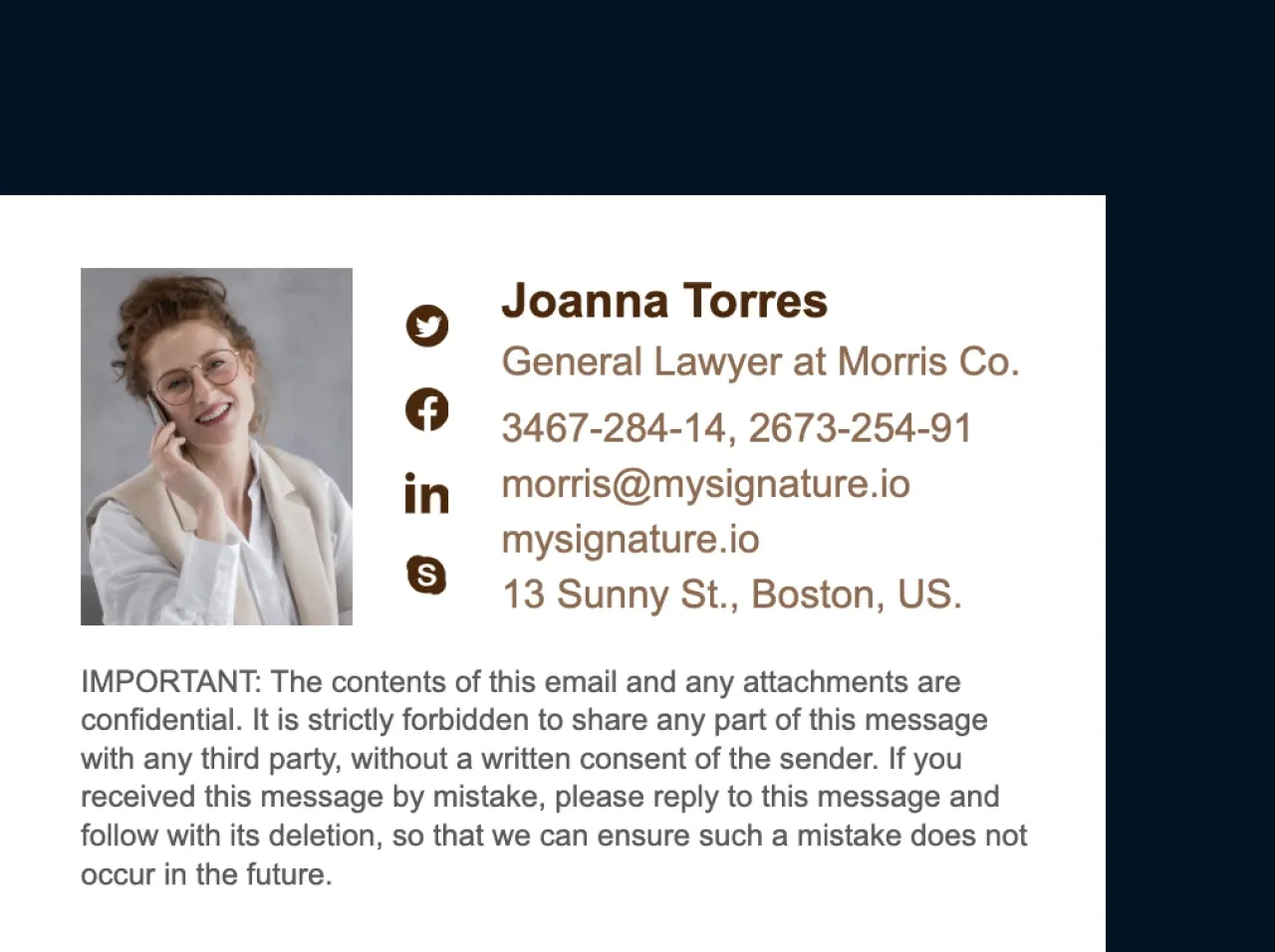 Create an attorney email signature with ease