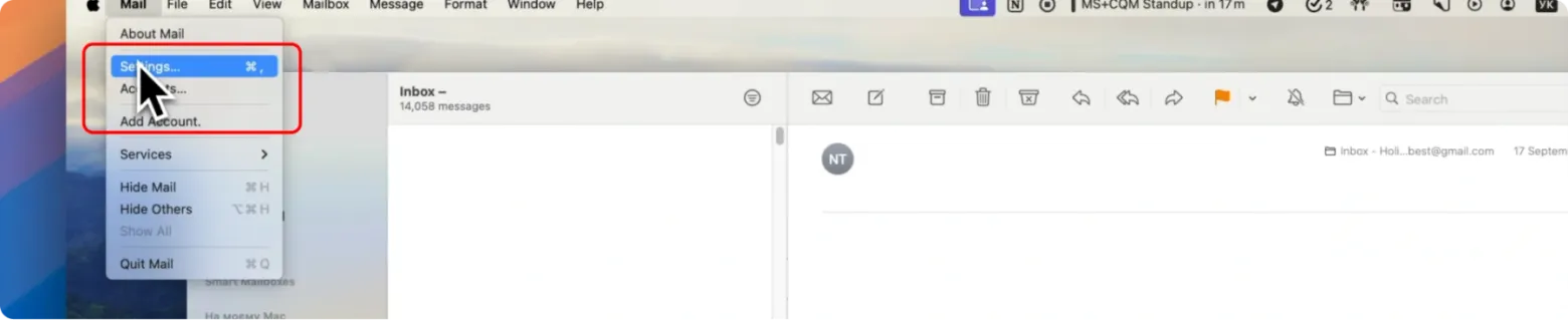 Step 2: Access Settings