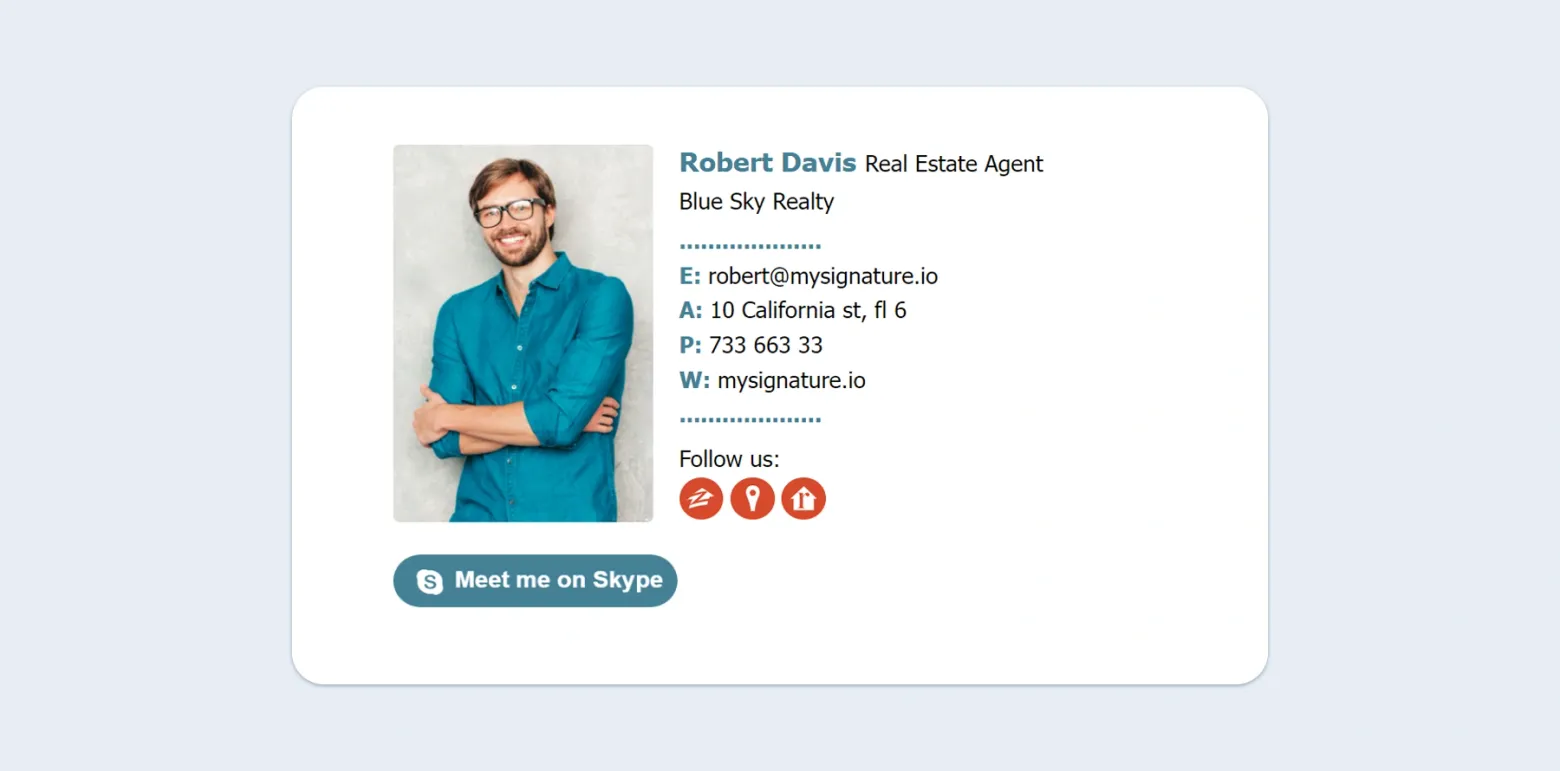 Examples of email signatures with GIFs