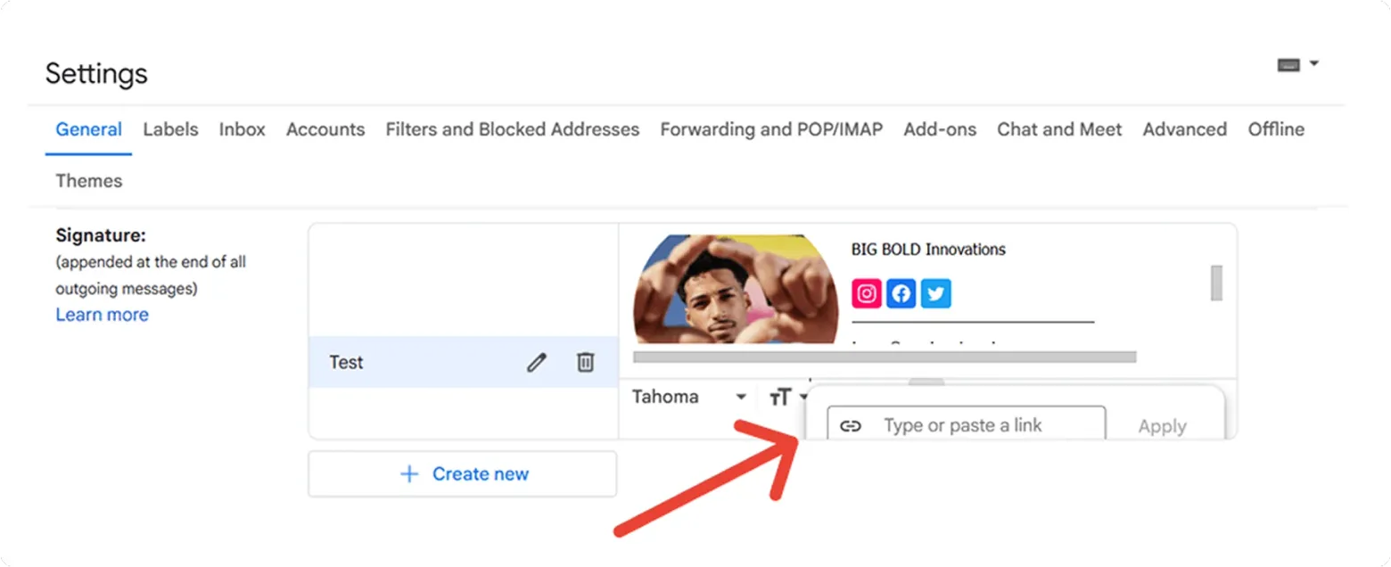 How to Add Instagram Icon to Gmail Signature
