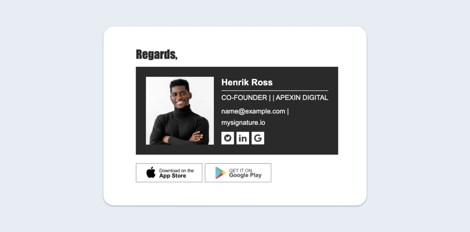Examples of great email signatures