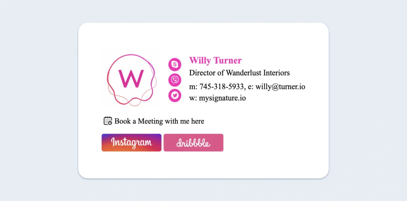 Examples of great email signatures