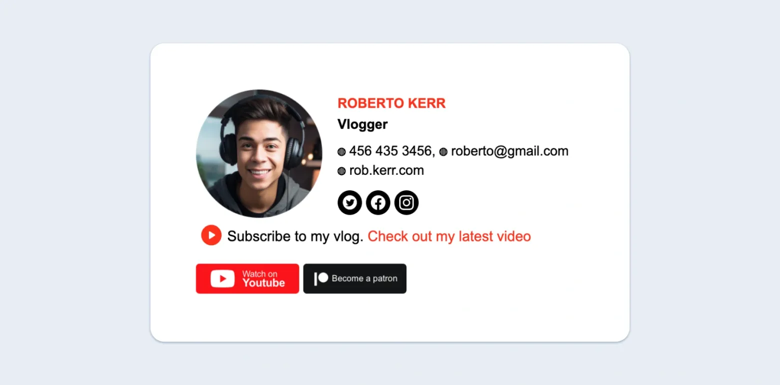 Examples of great email signatures