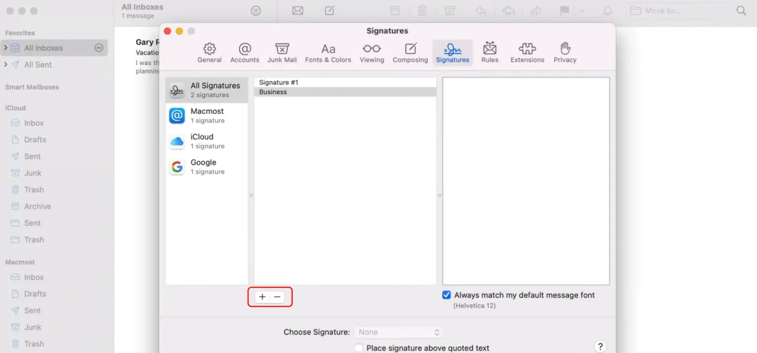 Click “+” icon or on signature already made