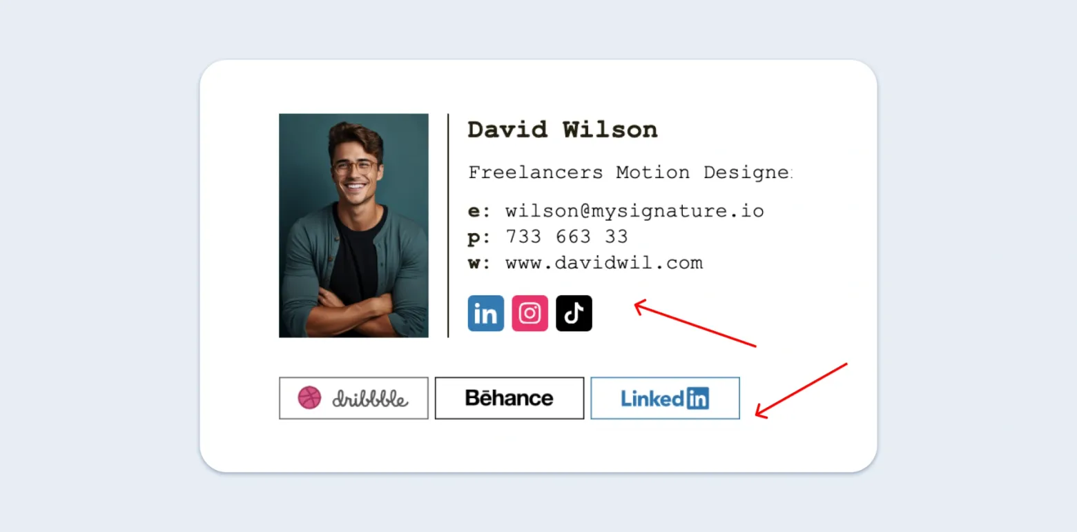 Where to put a quote in the email signature?