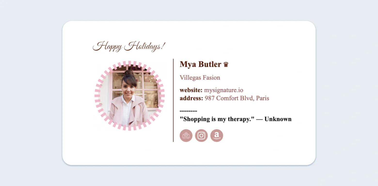 Examples of email signatures with quotes