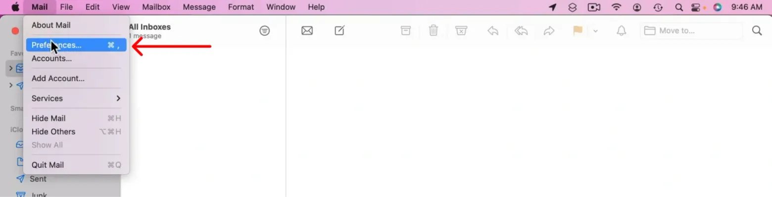 Click “Preferences”