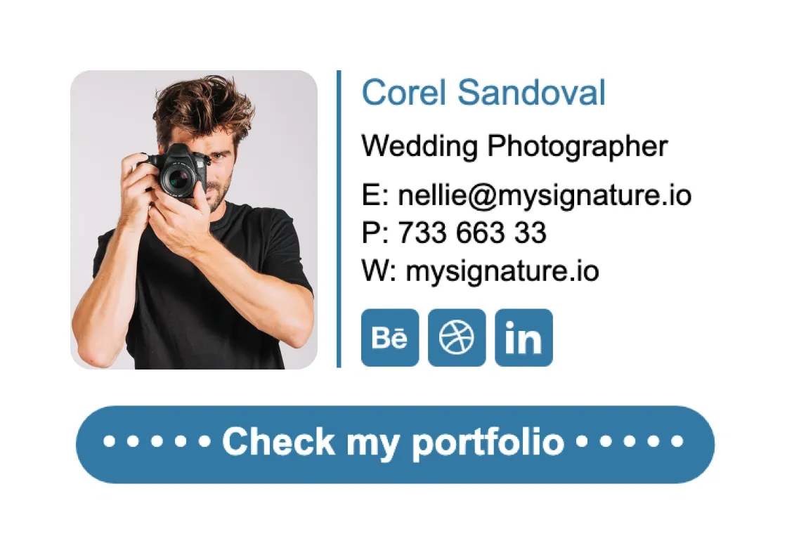 Social media profile links