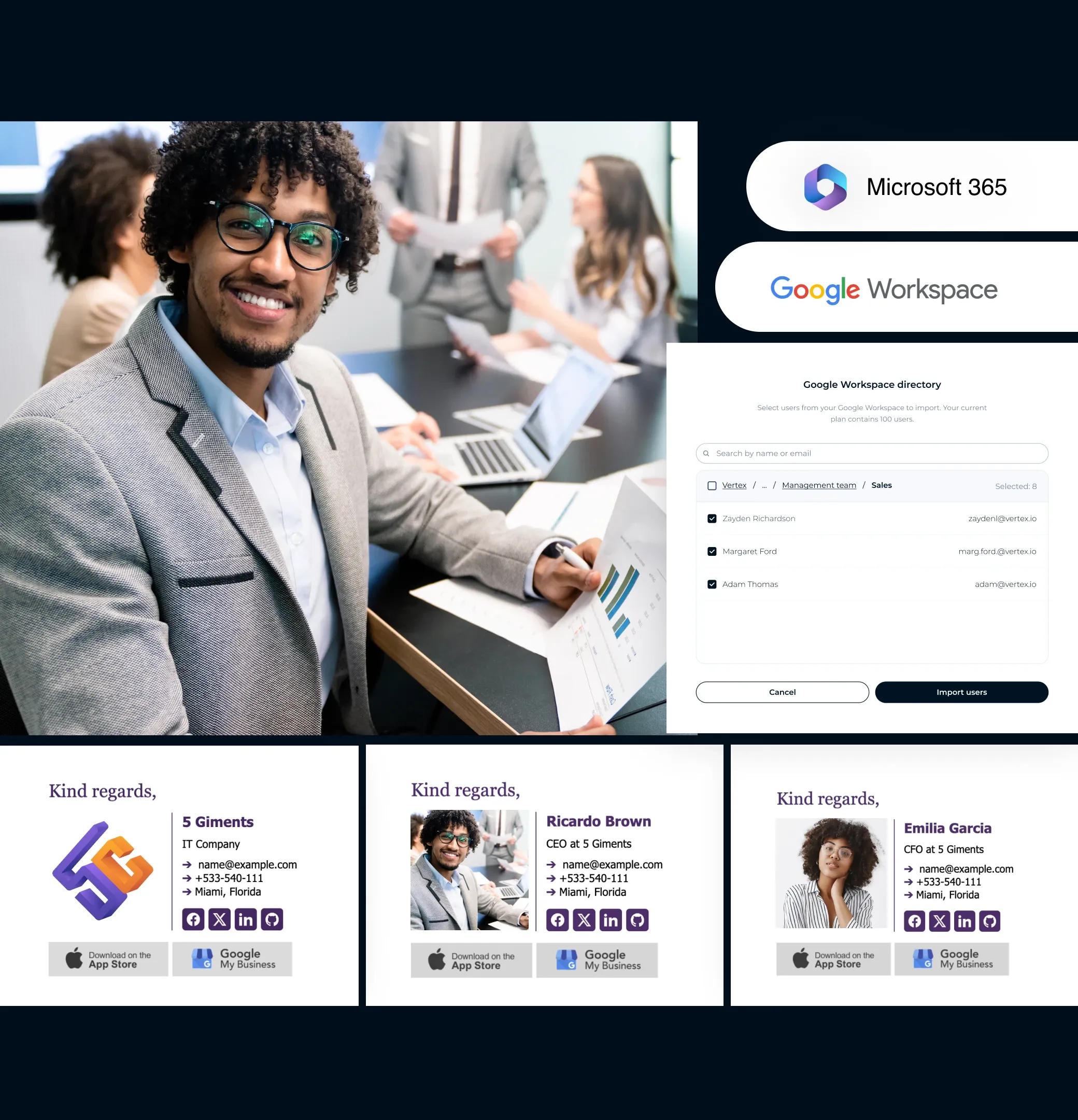 Professional email signature software for teams