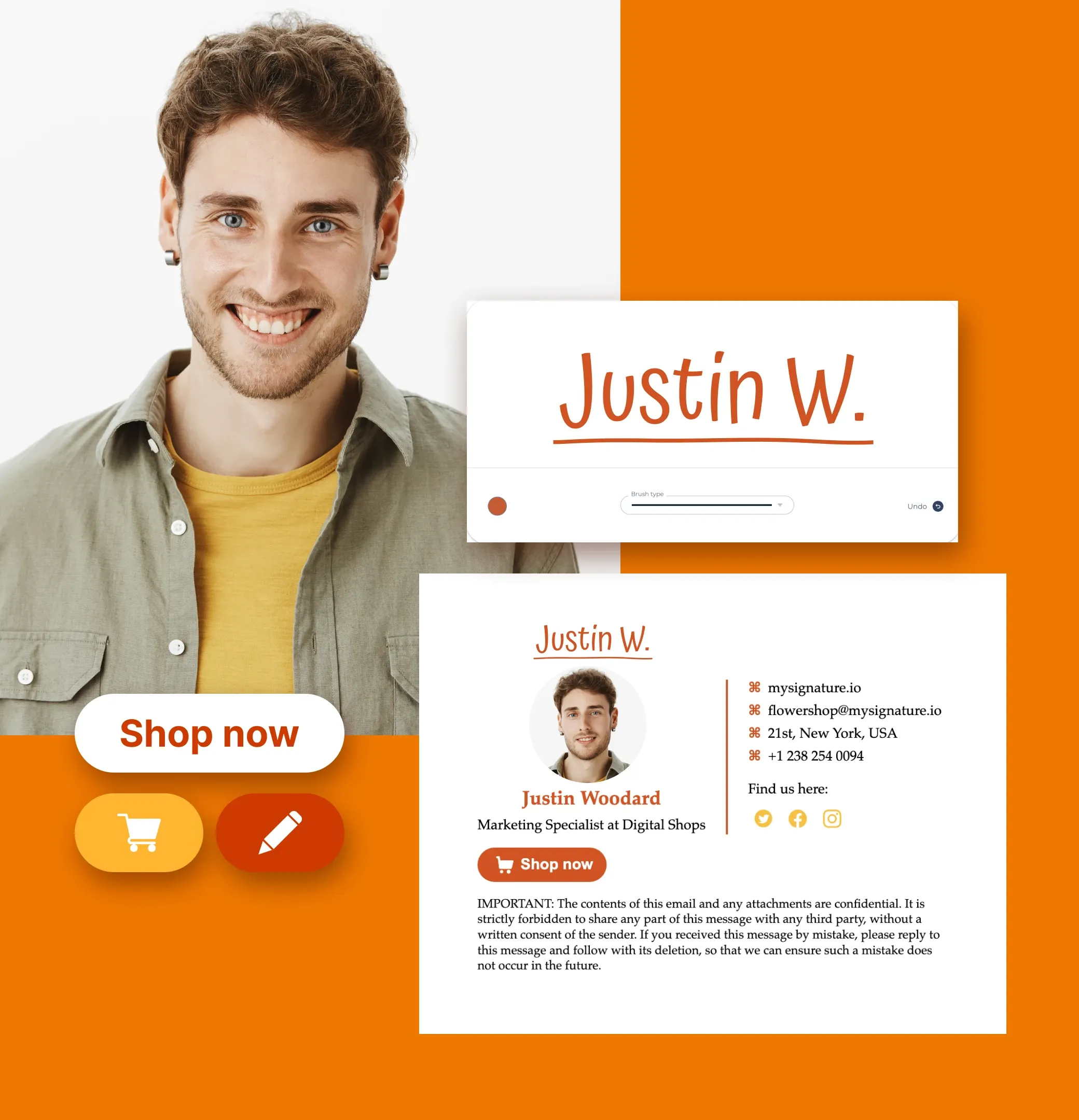 Sign emails with a handmade touch using an online signature maker