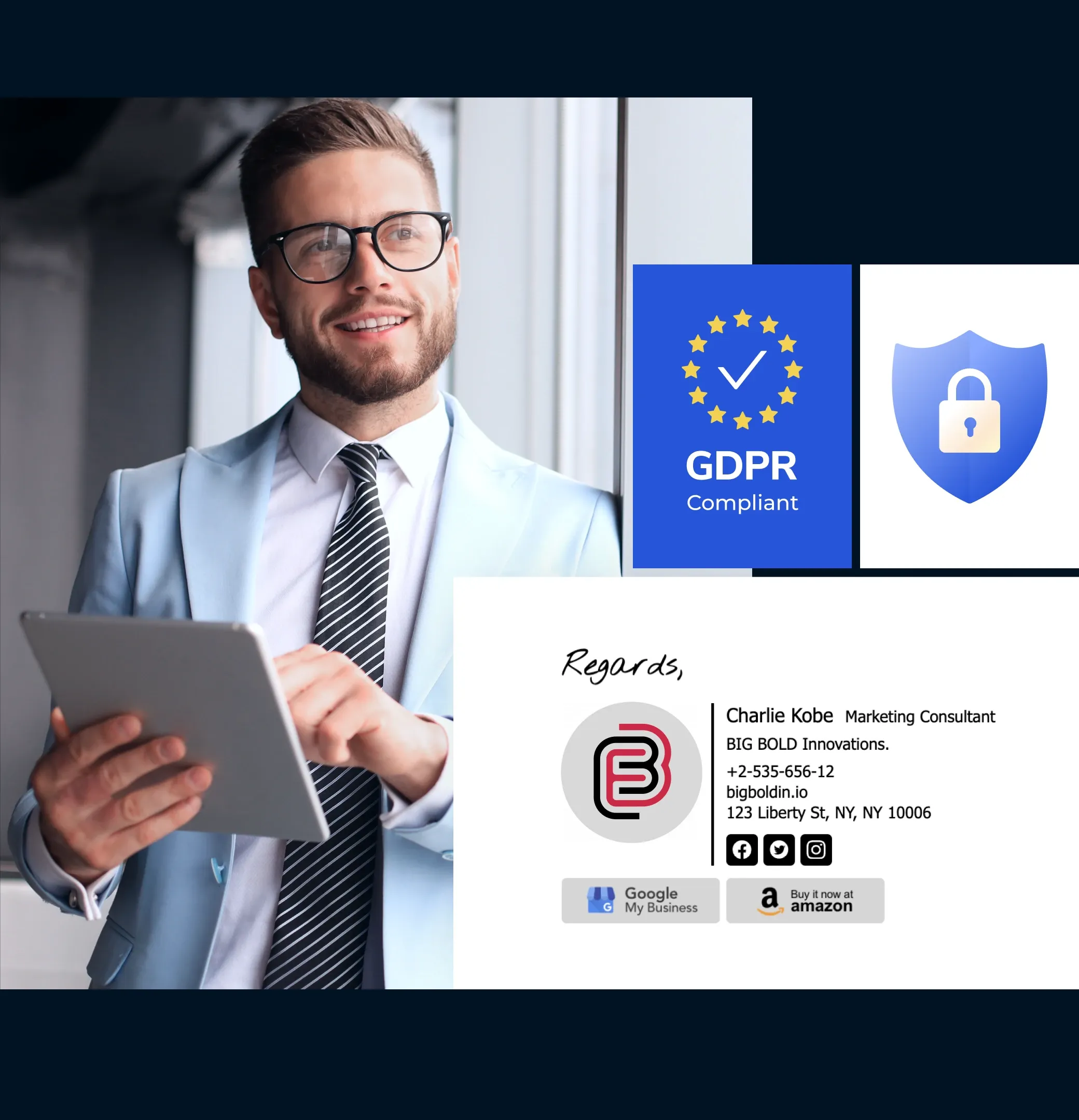 Feel safe thanks to our Privacy First approach