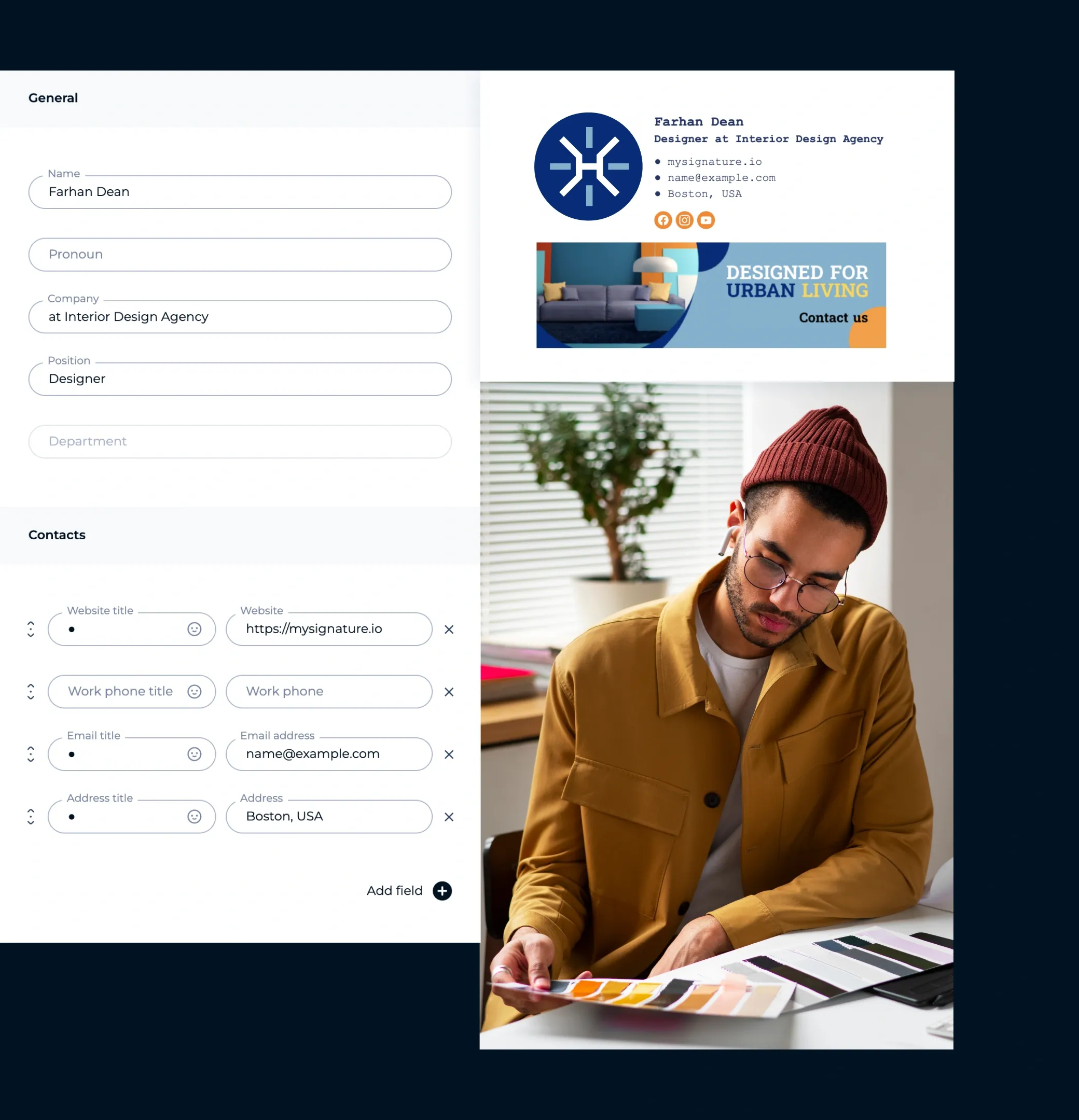 Create a personal email signature