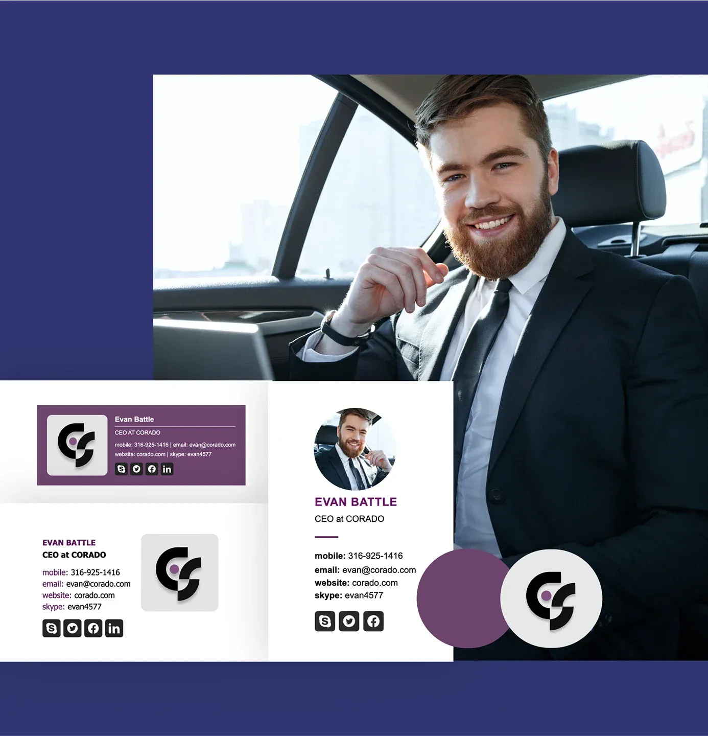 Kies uit diverse professionele e-mailhandtekeningen