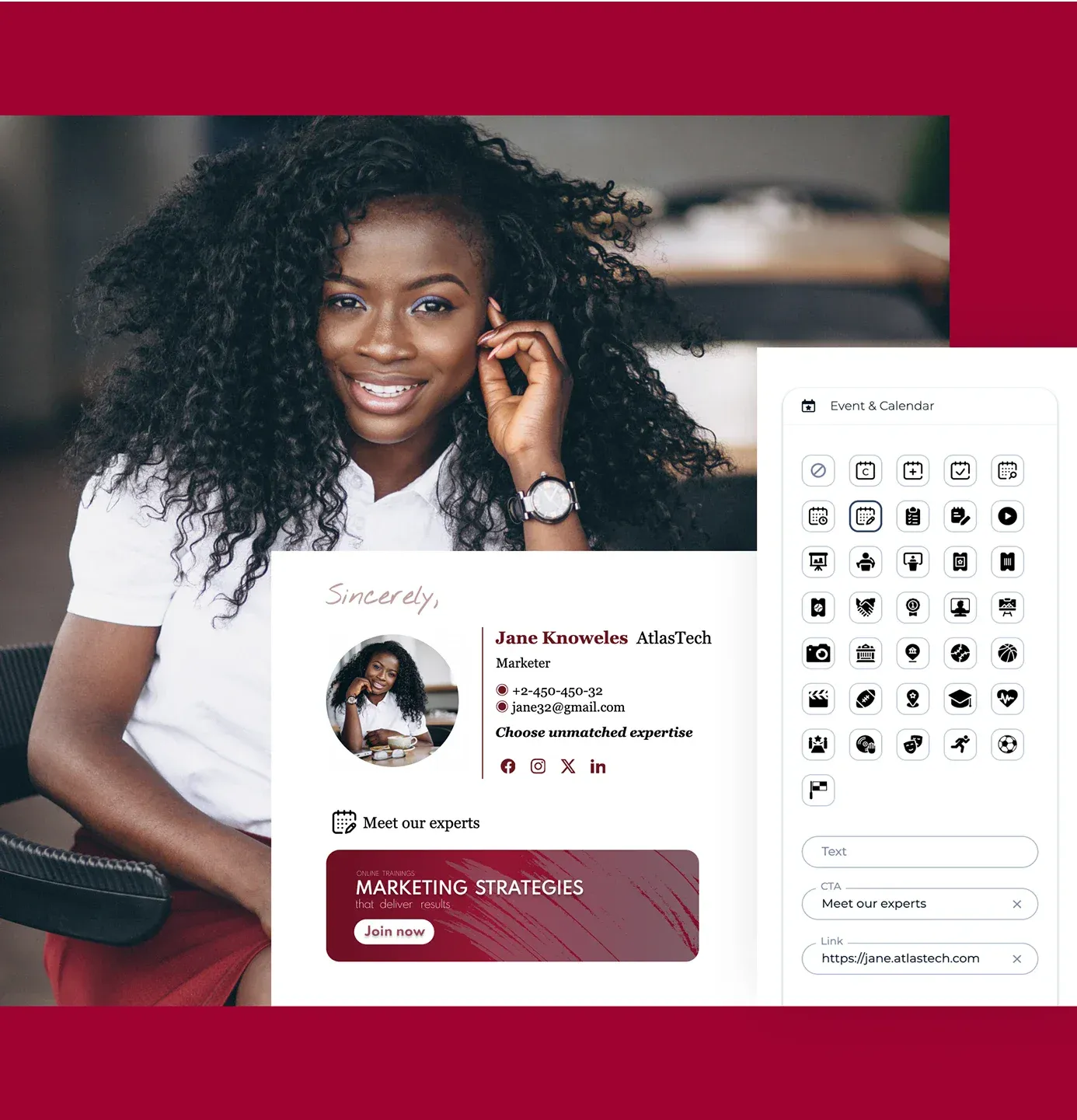 Pas gemakkelijk je sjabloon voor e-mailhandtekeningen aan