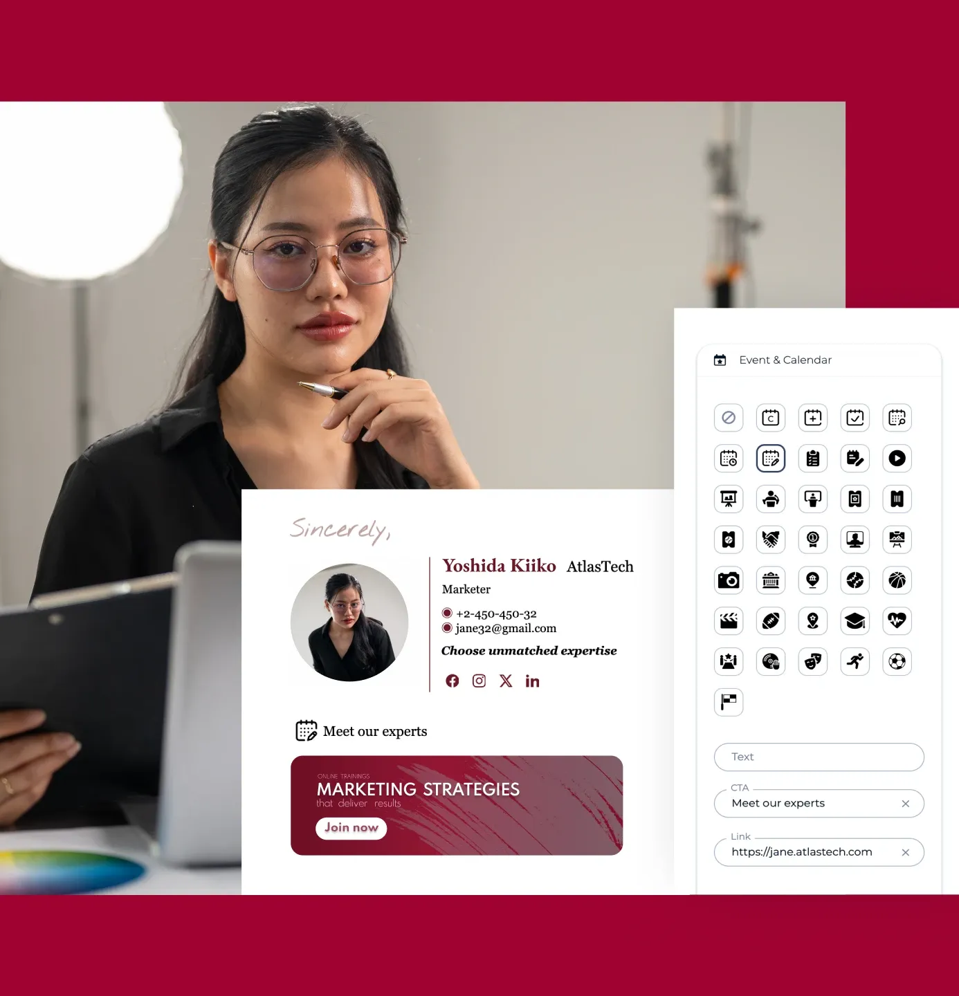 メール署名を簡単にカスタマイズ