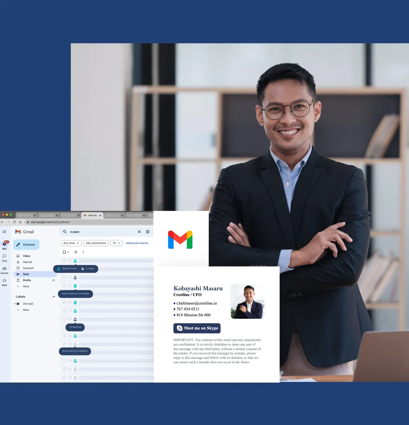 誰がメールを開封し、クリックするかを知る