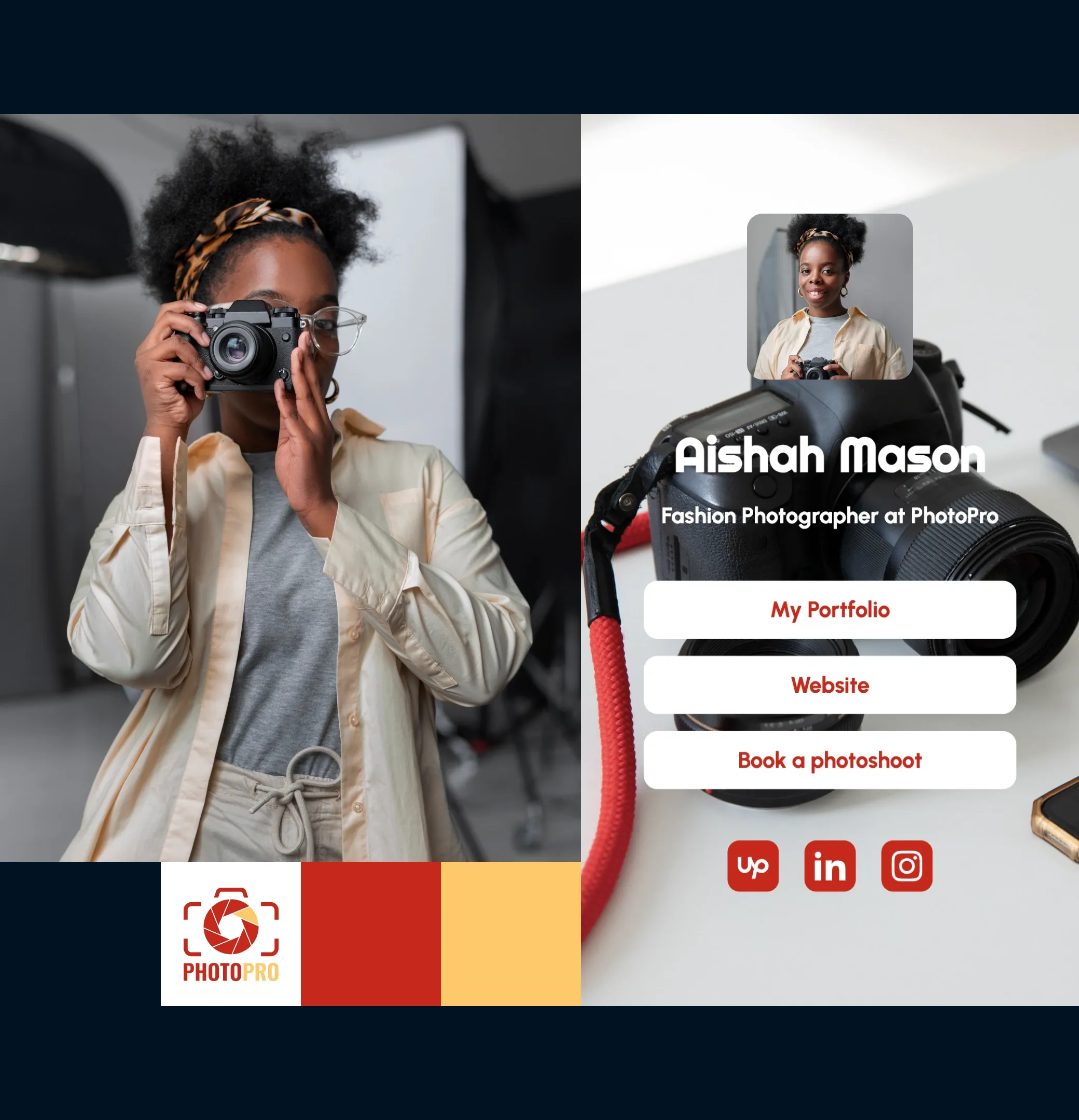 Link in bio page – all your links in one place