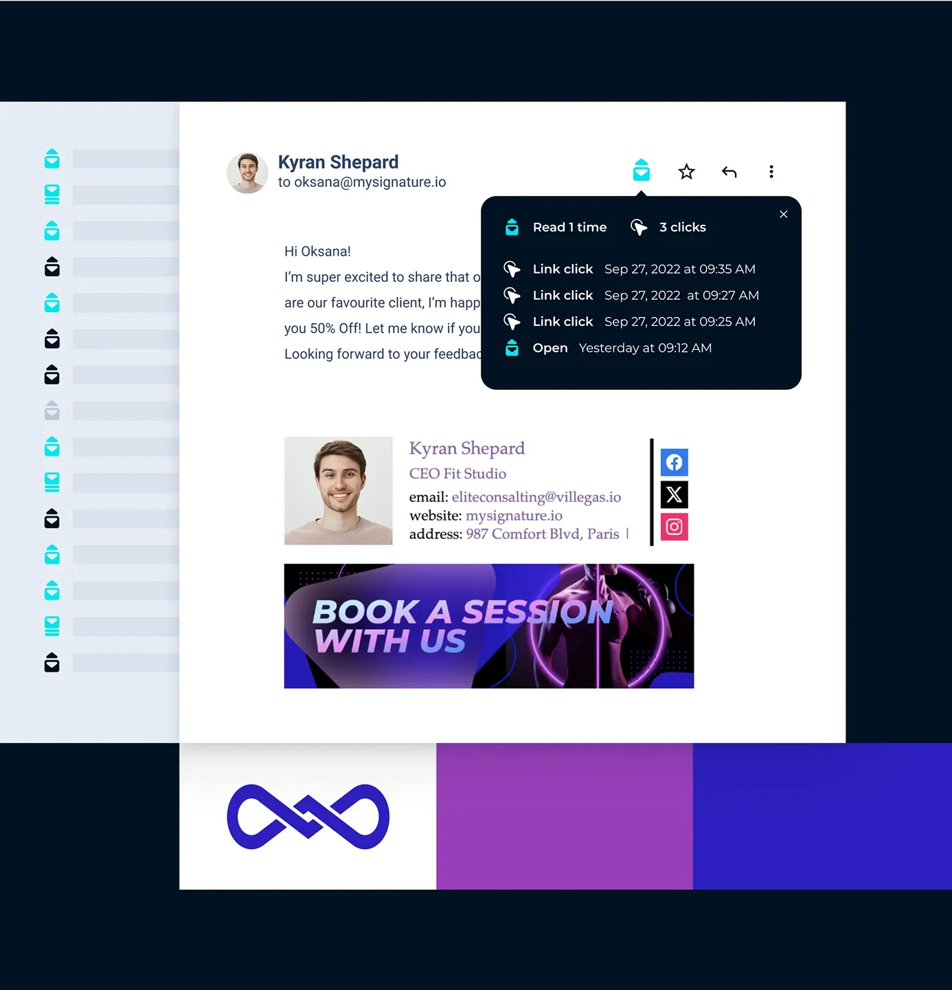 Track opens and clicks with no limits