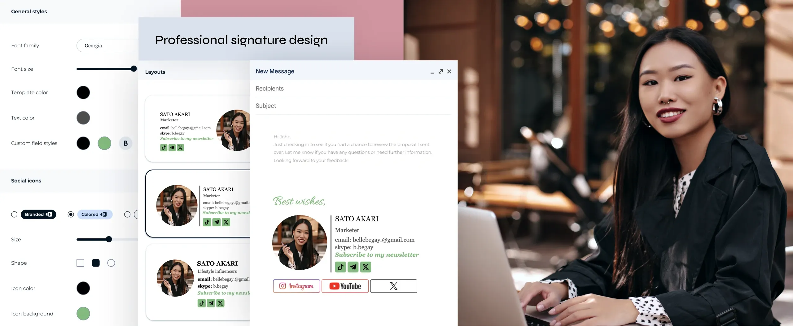 ビジネスメールの署名で個人ブランドをプロモーション