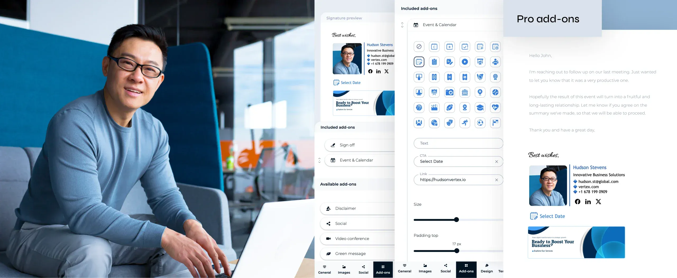 Gratis generator voor e-mailhandtekeningen om je persoonlijk merk te versterken