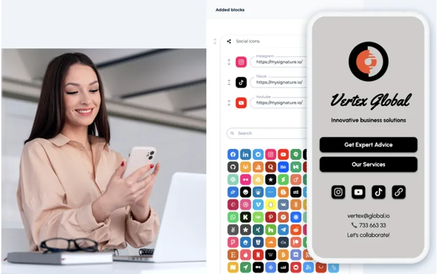 Link in bio page – all your links in one place