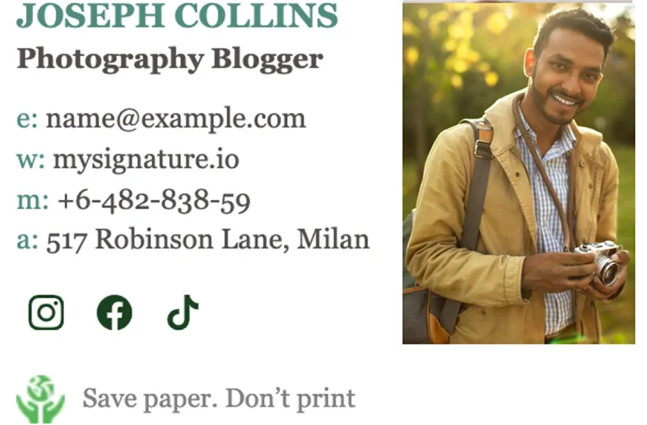 Tip 4: Limit the number of social media icons