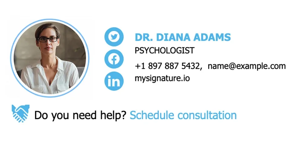 How to create a good email signature for resident physician?