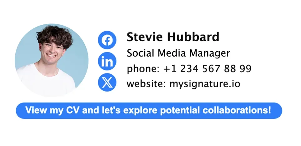 What information should NOT be included in the job seeker’s email signature?