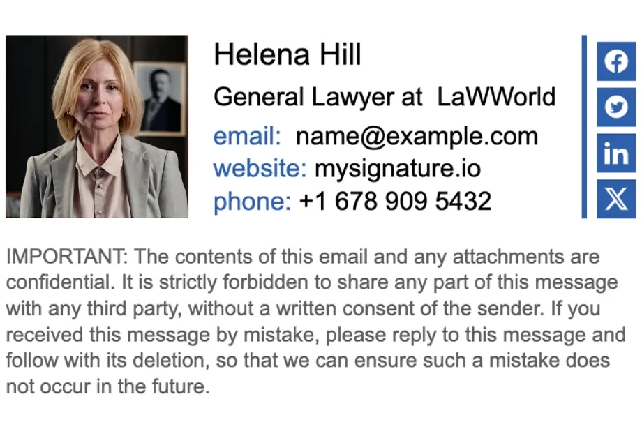 Legal disclaimer