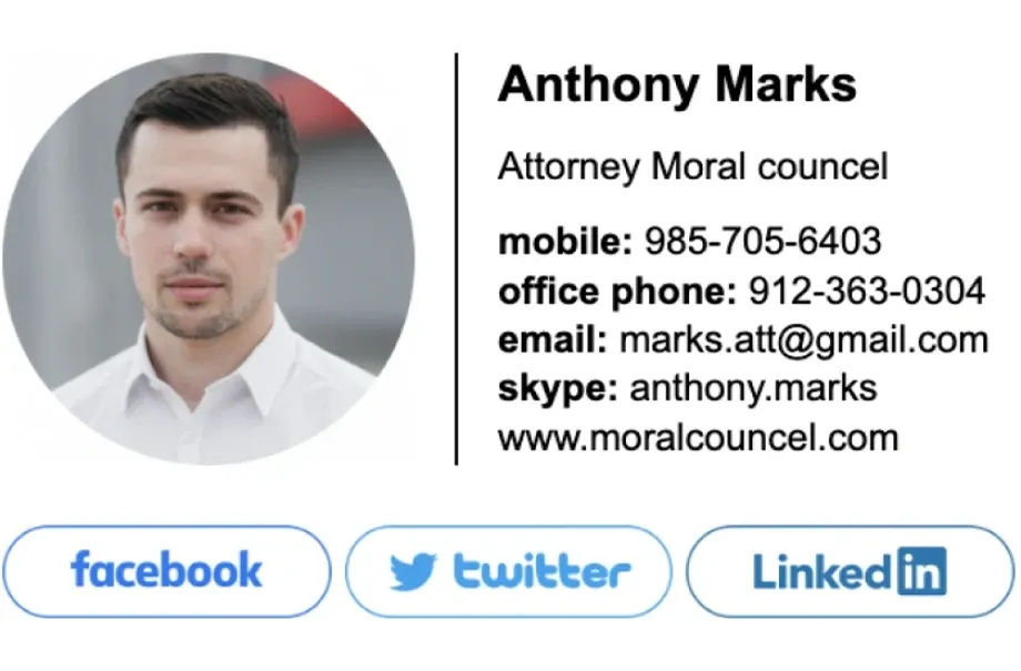 Social media profiles