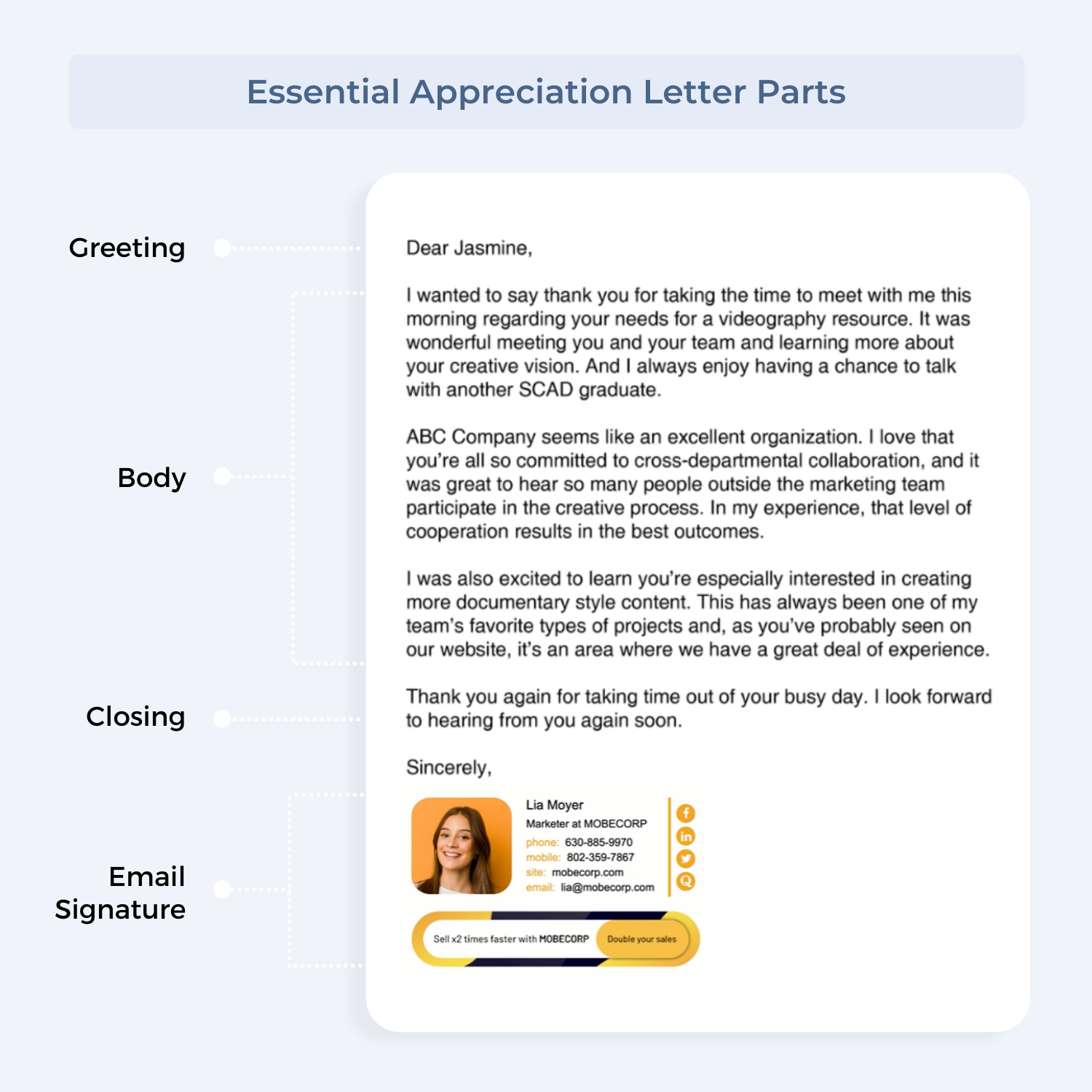 Essential Appreciation Letter Parts