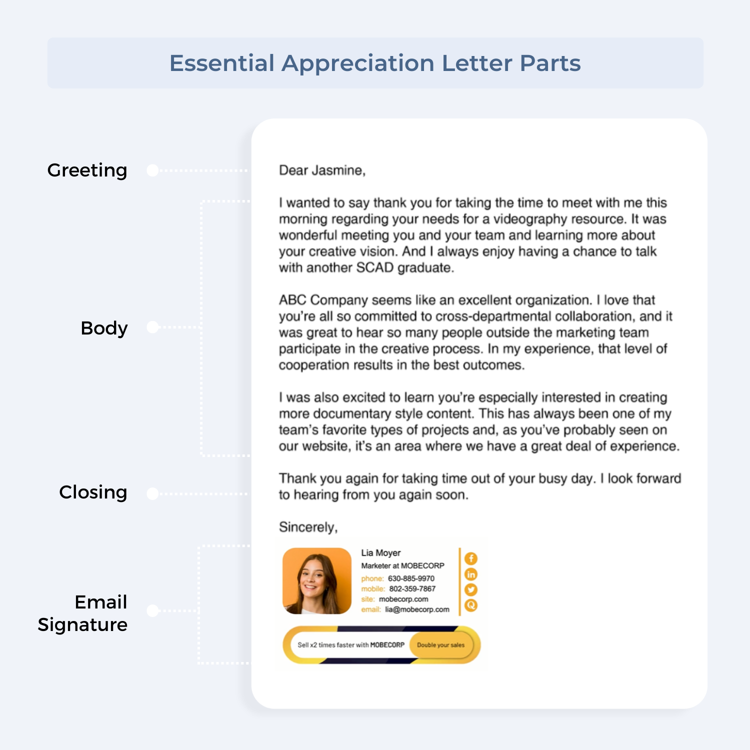 thank you letter appreciation