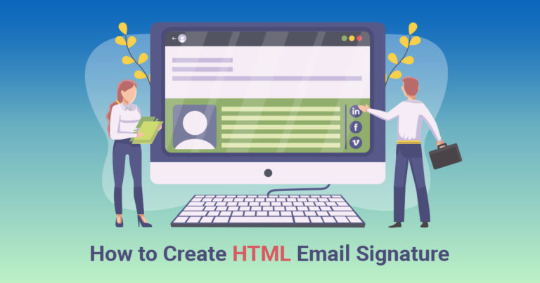create html email signature outlook mac