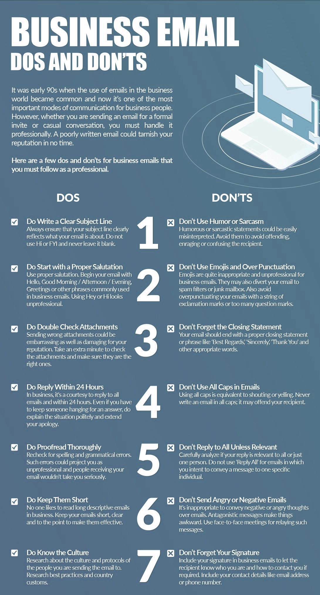 business email dos and donts