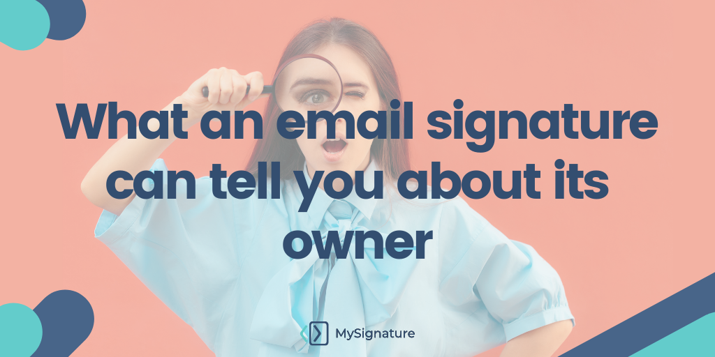 What an email signature can tell you about its owner