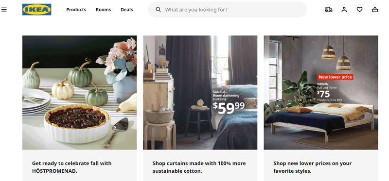 ikea website design