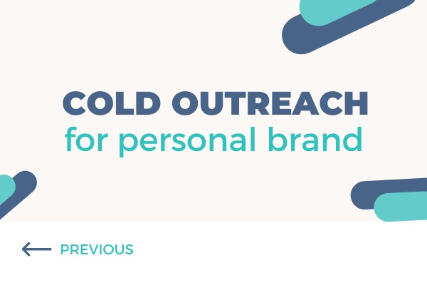 cold outreach for personal brand