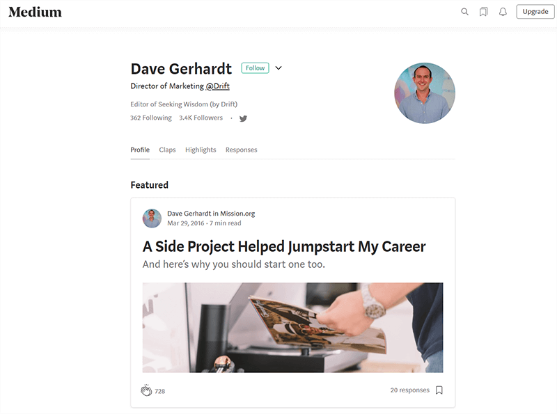 Dave Gerhardt's blog