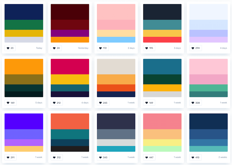 Personal brand colors palette