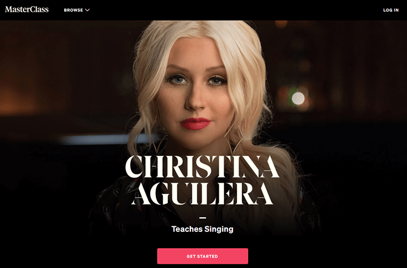 Christina Aguilera's branded course